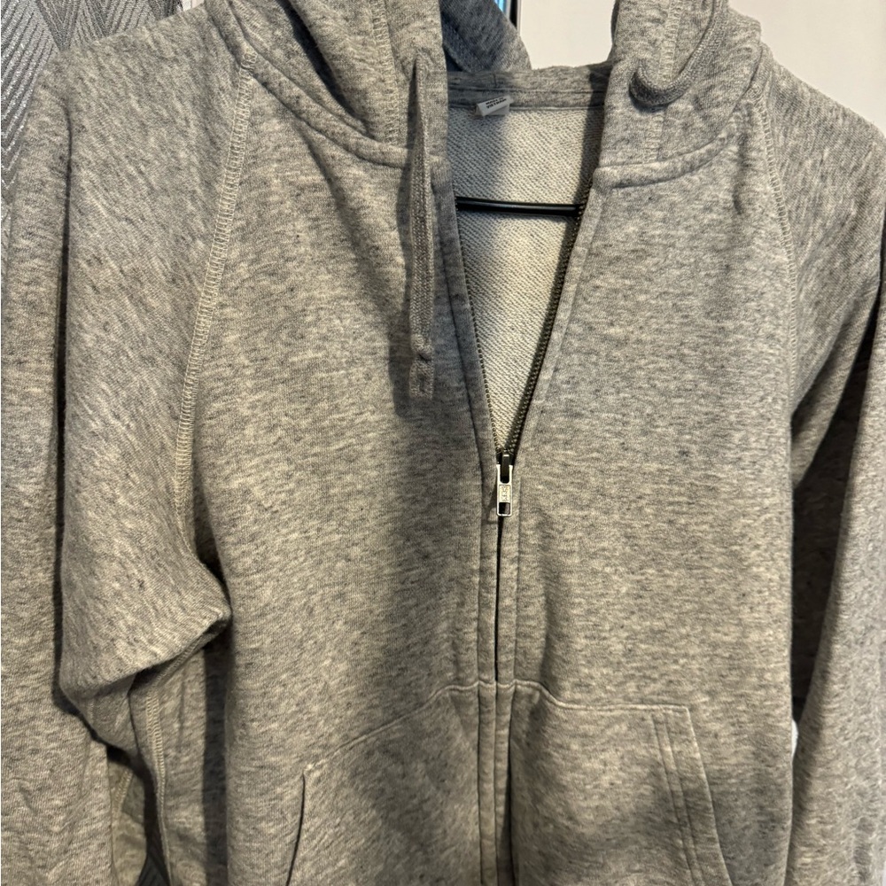 Gray Zip-Up Hoodie